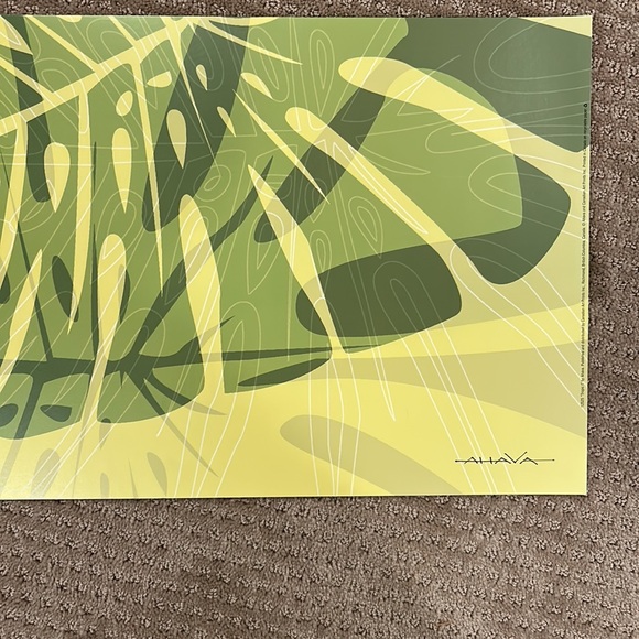 Poster, tropic by AHAVA. Unframed poster 12 x 36 printed on recycled paper. - Picture 6 of 7